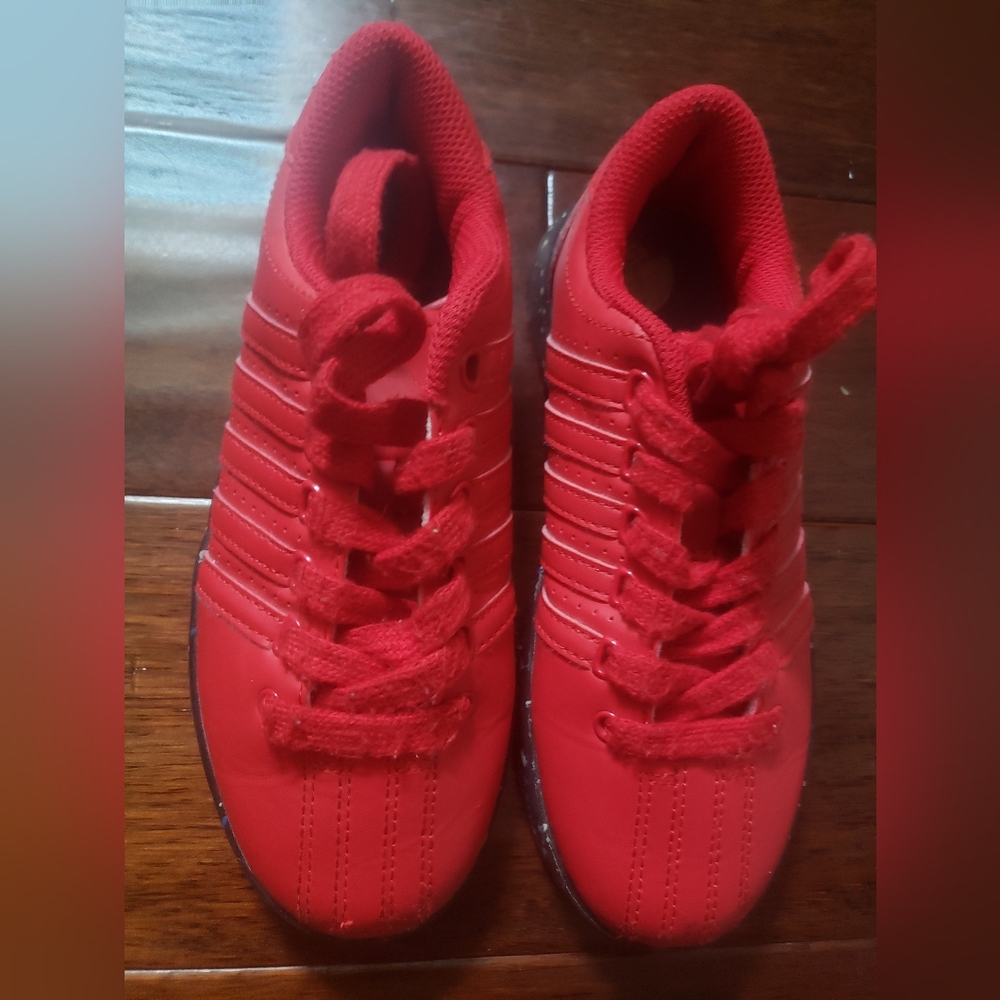 Boys Red & Black Kswiss